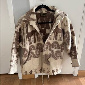 Brown and Cream Patterned Jacket